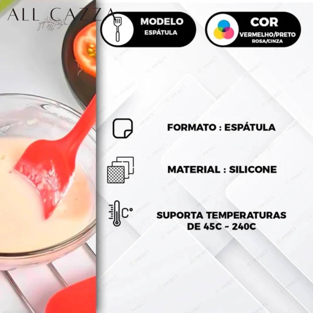 Espátula de Silicone Colher Grande 27cm