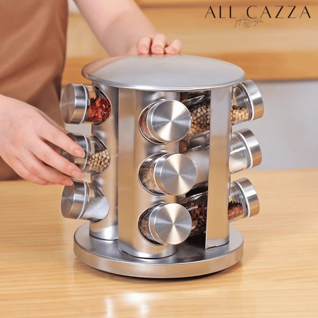 Tempero360° Inox- 12 Potes