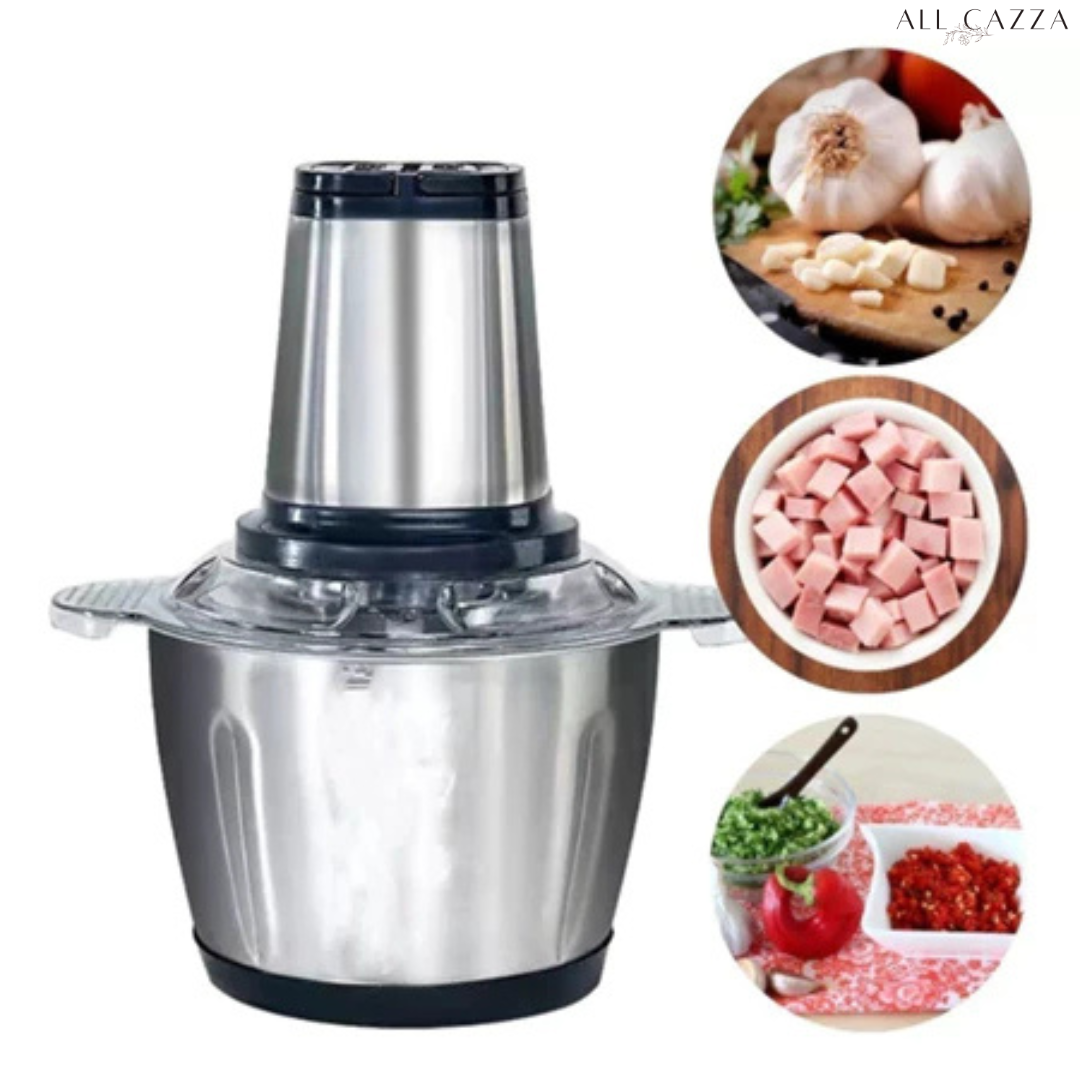 PowerMix - Picador De Alimentos Moedor De Carne Mixer Elétrica Processador Cozinha