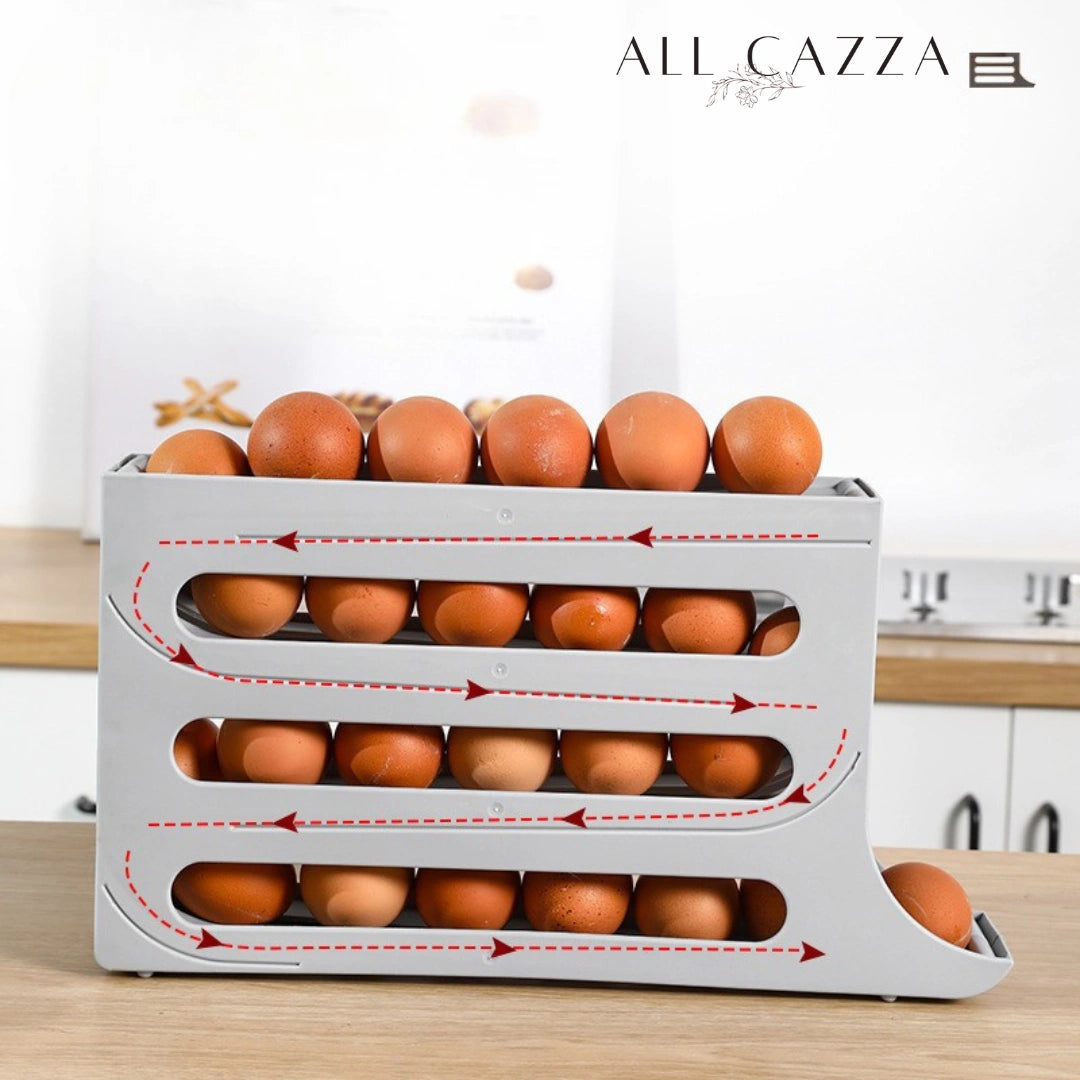 EggFlow – Porta Ovos Deslizante 4 Camadas ( cores aleatórias )